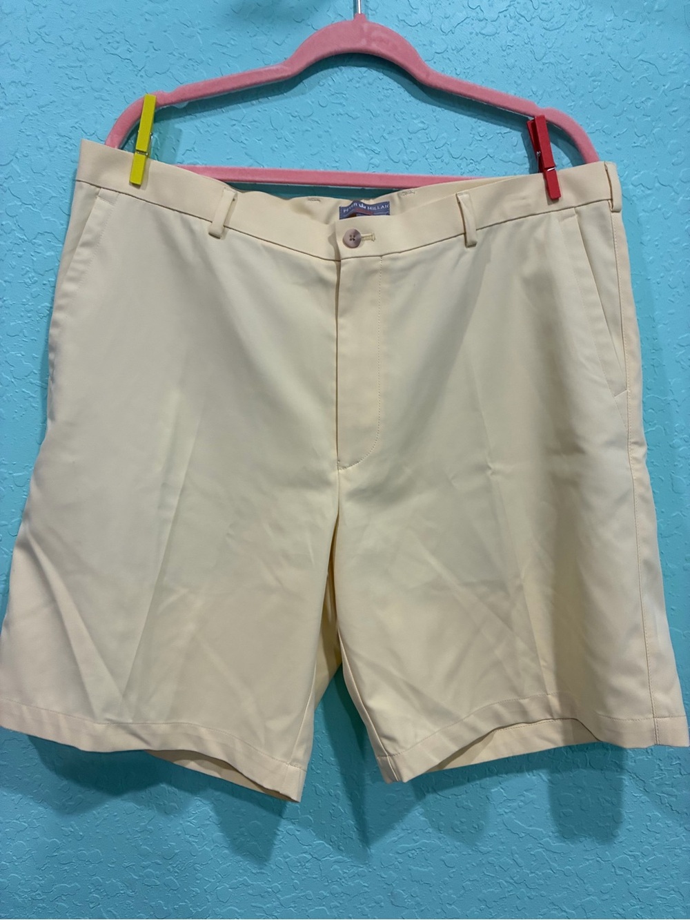 Peter Millar yellow wicking Golf Shorts 38 active men’s